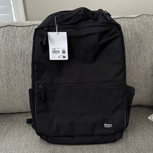 NWT LULULEMON DOUBLE-ZIP BACKPACK 22L Black/Grey Eucalyptus OS